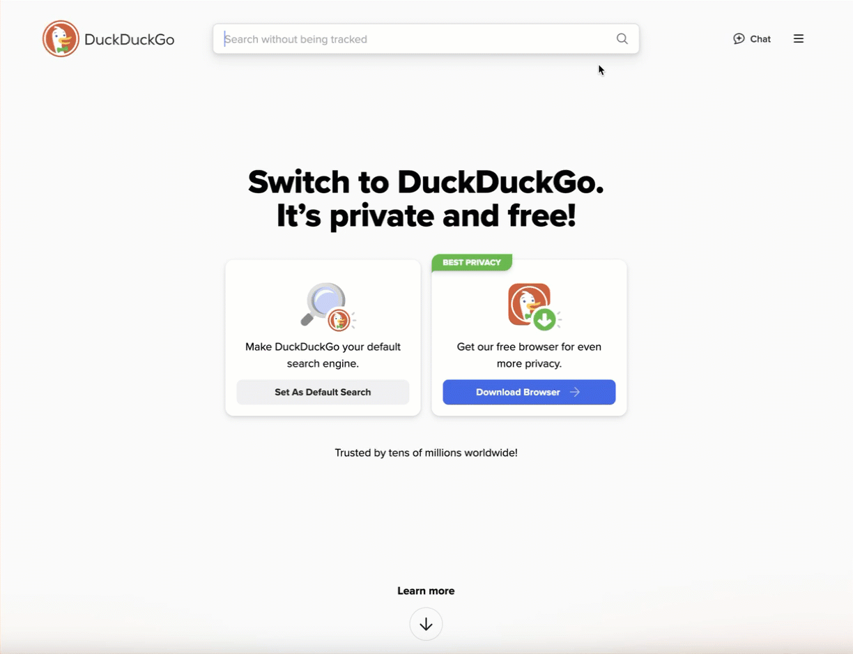 DuckDuckGo's Bangs feature