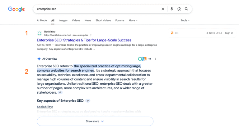 8.64% of AI Overviews Appear Outside Position #1 (And as Low as Position #6)